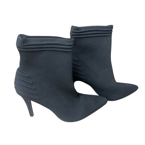 MIA BLACK ANKLE POINTY TOE STILETTO HEELS WOMENS SIZE 9 - Picture 5 of 7